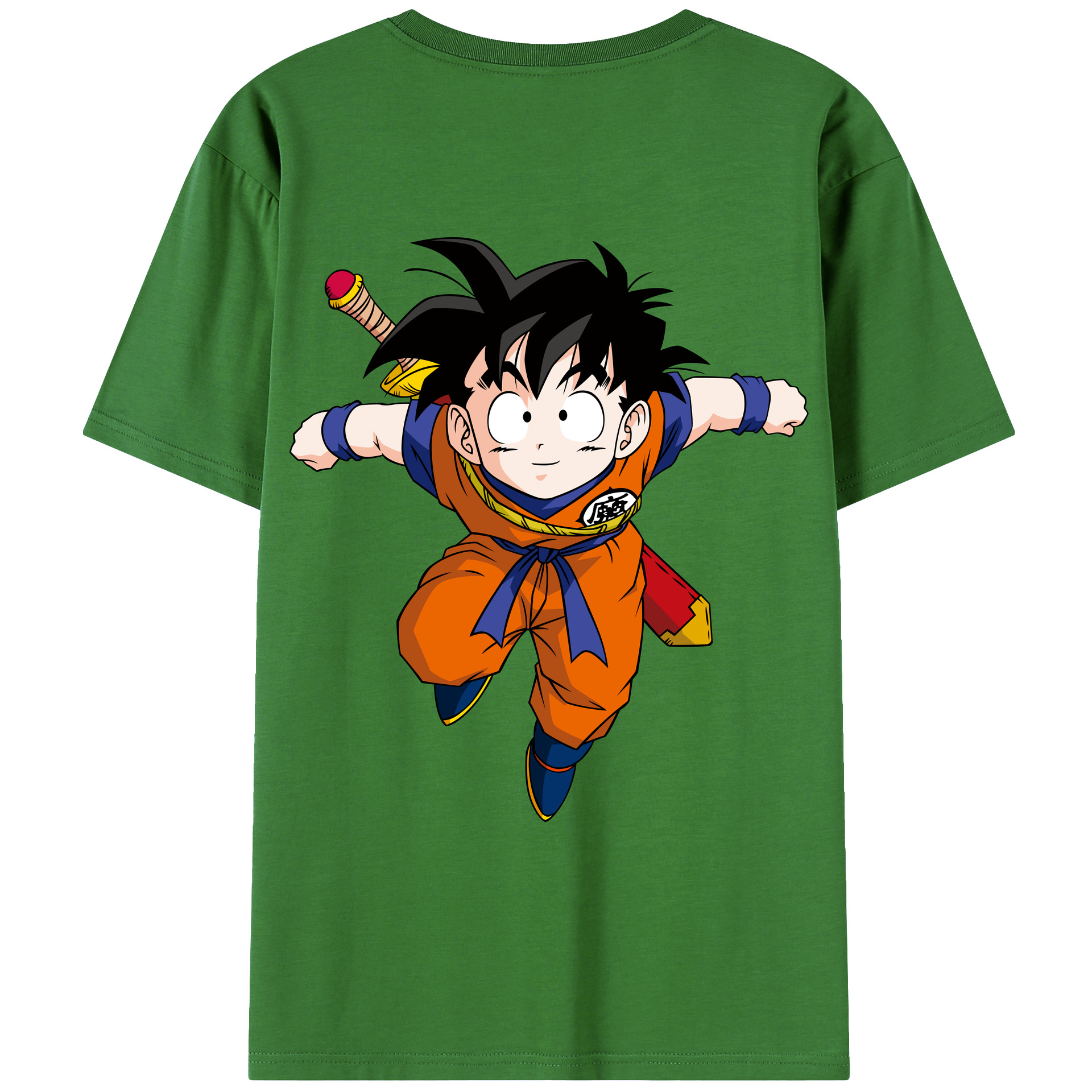 （画像用） ドラゴンボール 孫悟空（そん ごくう）Son Goku カカロット DRAGON BALL Kakarotto レディース半袖Tシャツ(バックプリント)